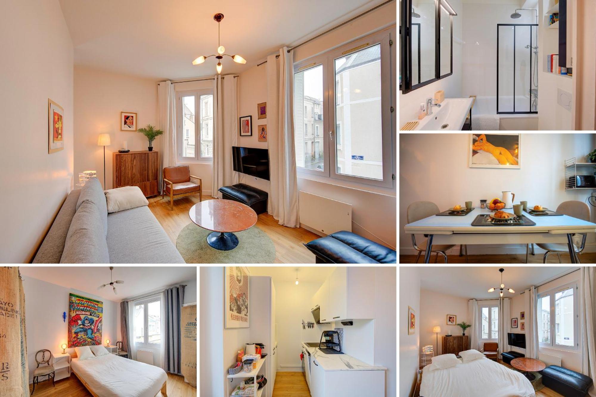 Chic Et Cosy - 5Mn De La Gare - Arrivee Autonome Lejlighed Tours Eksteriør billede
